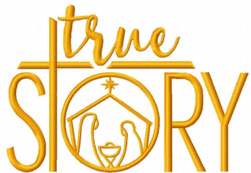 True story free embroidery design