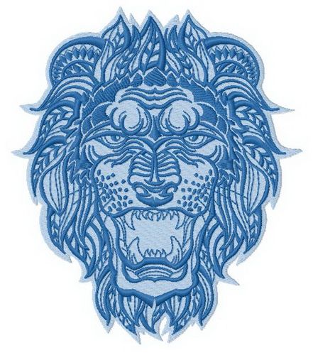 Lion 3 machine embroidery design