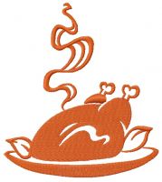 Roast turkey 5 embroidery design