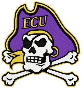 East Carolina Pirates logo 4 embroidery design