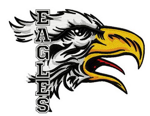 Eagles machine embroidery design