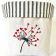 Soft basket Dandelion with red hearts embroidery design