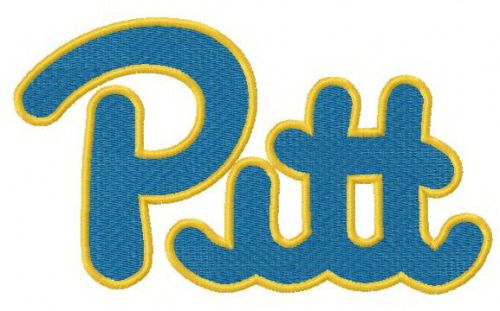 Pittsburgh Panthers logo machine embroidery design