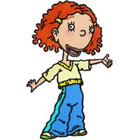 As told by Ginger embroidery design