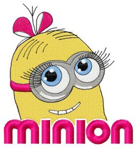 Cute Minion 4 embroidery design