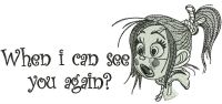 When I can see you again? embroidery design