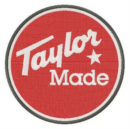 TaylorMade Golf Company logo machine embroidery design