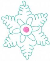 Snowflake free embroidery design 26