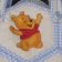 Baby Pooh happy design on embroidered nappy bag