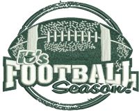 It's football season embroidery design