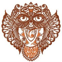 Owl granny 3 embroidery design