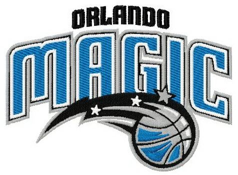 Orlando Magic logo machine embroidery design