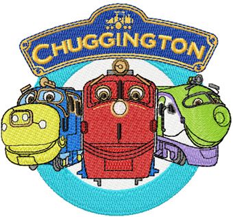 Chuggington Logo machine embroidery design