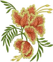 Orchids  embroidery design