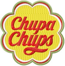 Chupa Chups logo embroidery design