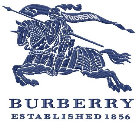 Burberry Group logo machcine embroidery design