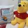 Winnie pooh toy and embroidered pillow with free embroidery