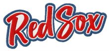 Red Sox wordmark logo embroidery design