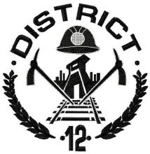 District 12 embroidery design