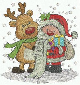 Wish list embroidery design