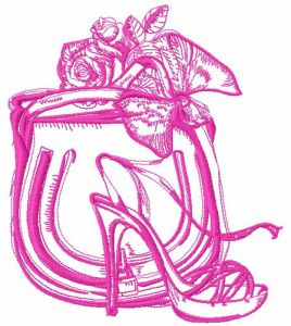 NY fashion lady 3 embroidery design