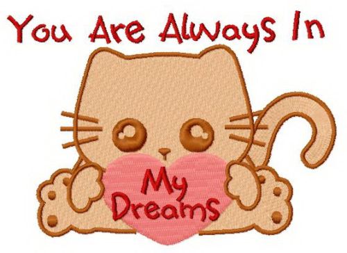 You are always in my dreams 3 machine embroidery design