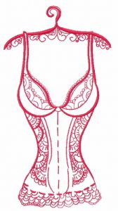 Sexy underwear 2 embroidery design