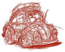 My lovely automobile embroidery design