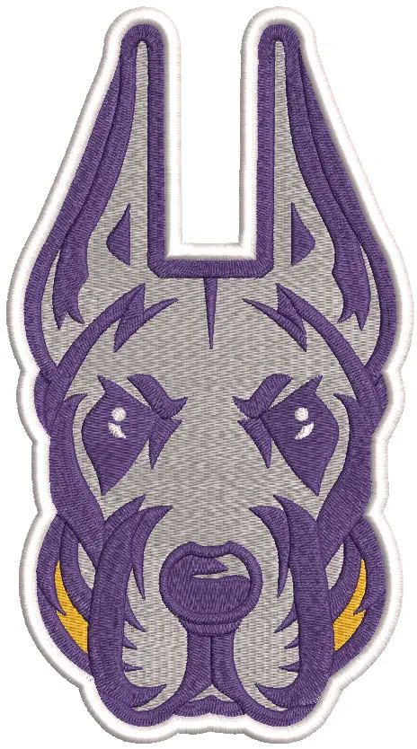 Albany Great Danes Primary logo embroidery design