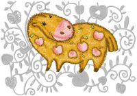 Apple Horse  embroidery design