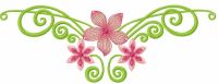 Flower free embroidery design 12