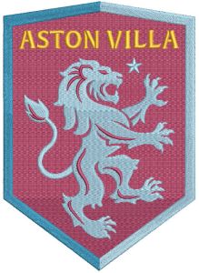 Aston Villa Shield logo embroidery design