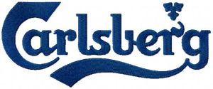 Carlsberg Logo embroidery design