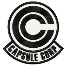 Capsule Corp logo embroidery design