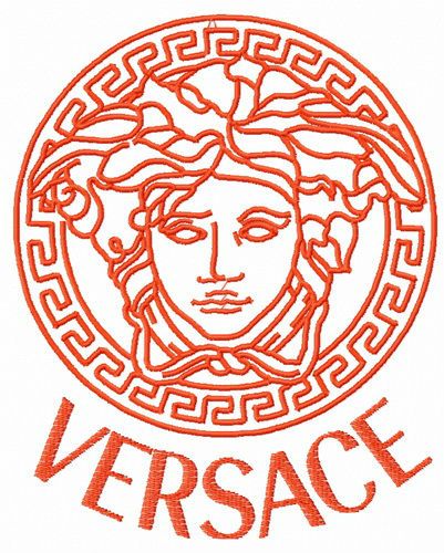 Versace logo 2 embroidery design