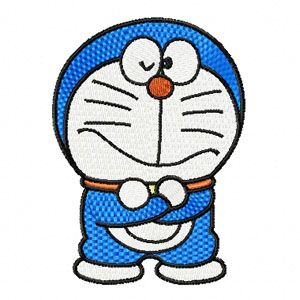 Doraemon embroidery design