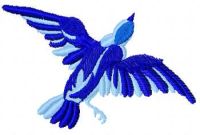 Blue bird free embroidery design 2
