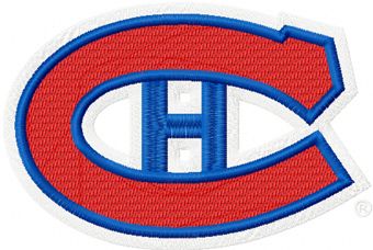 Montreal Canadiens hockey logo machine embroidery design
