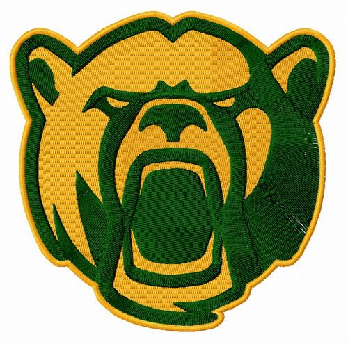 Baylor Bears alternative logo machine embroidery design