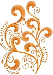 Swirl decor 10 embroidery design