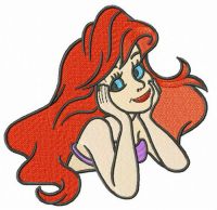 Coquette Ariel embroidery design