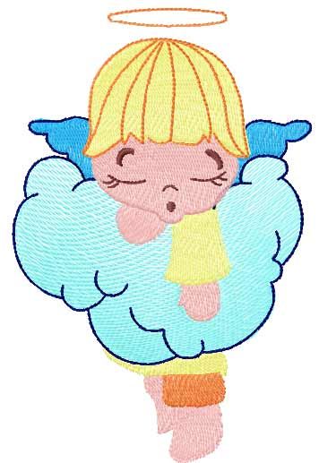 Little angels free embroidery design