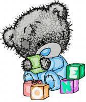 Tatty Teddy Bear play embroidery design