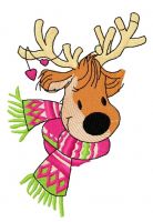 Deer's date 6 embroidery design