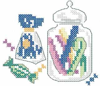 Sweet cross stitch free embroidery design