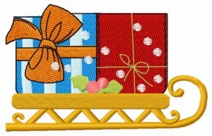 Christmas presents 3 embroidery design