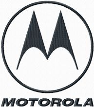 Motorola logo embroidery design
