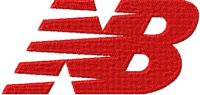 New Balance logo embroidery design