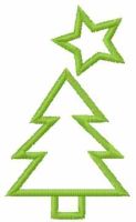 Christmas tree symbol free embroidery design