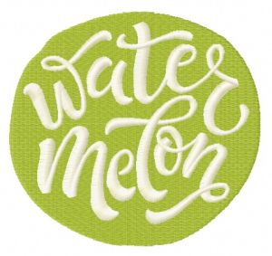 Watermelon embroidery design